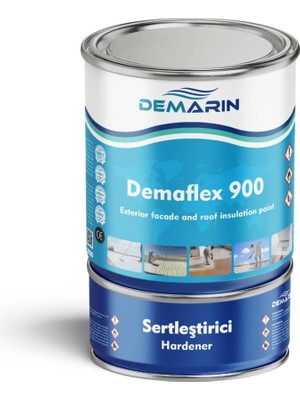 Die Grup Tr Demaflex 900 Su Geçirimsiz Dış Cephe ve Çatı Yalıtım Boyası,gri