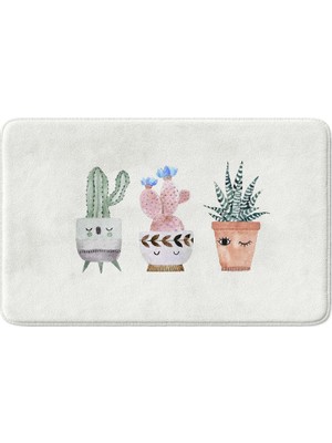 Die Grup Tr Banyo Paspası, Kaymaz Taban, Makinede Yıkanabilir, Çok Amaçlı Halı, Banyo Dekoru (40X60CM)