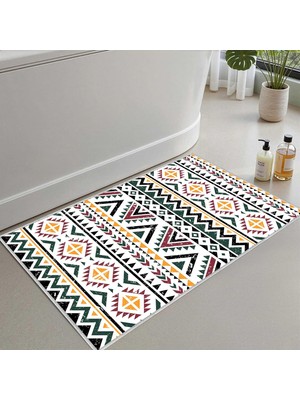 Die Grup Tr 2'li Set Banyo Paspası, Yumuşak Banyo Halısı, Kaymaz Dot Tabanlı, Su Emici, Makinede Yıkanabilir - 40X60-50 x 80 cm