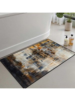 Die Grup Tr 2'li Set Banyo Paspası, Yumuşak Banyo Halısı, Kaymaz Dot Tabanlı, Su Emici, Makinede Yıkanabilir - 40X60-50 x 80 cm