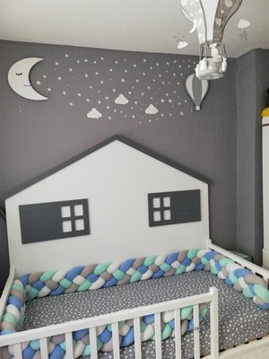 Die Grup Tr Karışık 4 Renk 80X130 4 Örgü Koruma Yatak Koruyucu Özel Tasarım