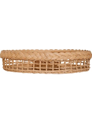 Die Grup Tr Yargıcı Rattan Yuvarlak Sepet (43X10 Cm)