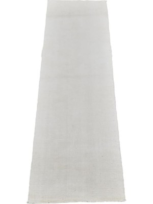 Die Grup Tr Zehra Abla Halı Yeni El Dokuma Ender Ak Pamuklu Yörük Mini Yolluk Kilim 6316 Çok Renkli-50 x 200