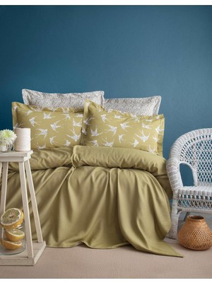 Die Grup Tr Apricitas Home Çift Kişilik Freely Olive Bambu Pike Takımı