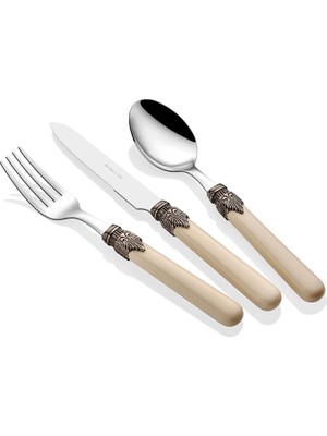 Die Grup Tr Classic ICRS1624A12 Çatal Bıçak Takımı, Kemik Rengi, 24 Parça