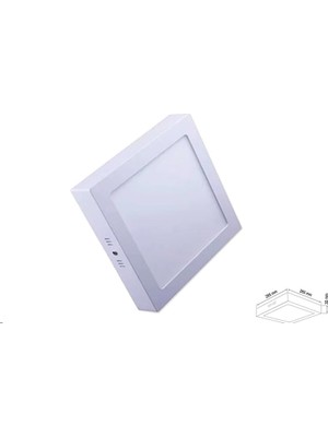 Die Grup Tr 24W Sıva Üstü Kare LED Panel Beyaz Işık