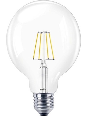 Die Grup Tr G95 Rustik LED Ampül, Şeffaf Camlı, Sarı Işık, E27 Duy