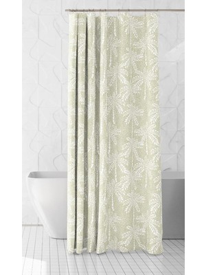 Die Grup Tr Banyo Perdesi 1X120X200 Tek Kanat Duş Perdesi Halka Hediyeli Duşakabin Perdesi 2319