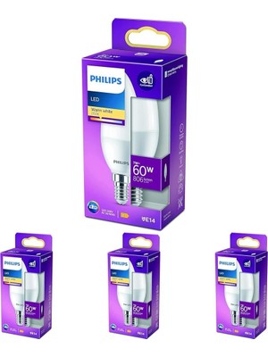Die Grup Tr LED 60W B38 E14 Mum Tipi Sarı Işık Dim Edilmez Ampul 4lü Paket
