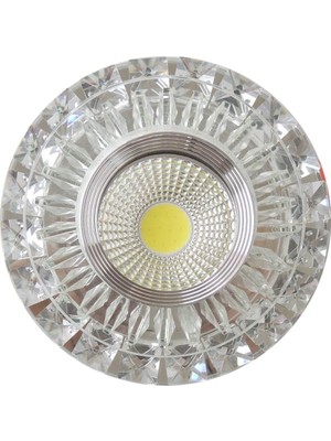Die Grup Tr Krom Kristal Cam Sıva Altı Spot Cob LED Armatür Beyaz Işıklı