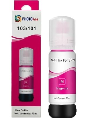Die Grup Tr Epson 103 Uyumlu Kırmızı Ithal Muadil Mürekkep 70 ml
