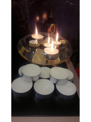 Die Grup Tr Iv Candles Iv Candles Beyaz Büyük Tealight 12'li Mum Beyaz