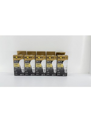 Die Grup Tr Global KES172 LED Ampul 15W E27 1050 Lümen 6500K Beyaz Işık Tasarruflu Ampul (5'li Set)