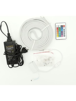 Die Grup Tr Sunlight Neon Şerit LED Işık 3 Çip Rgb 5 Metre Kumandalı 220V