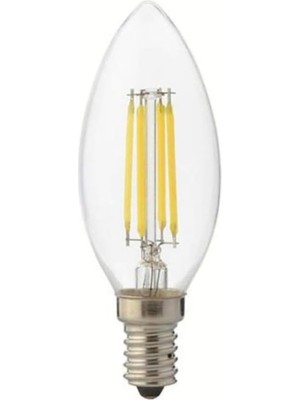 Die Grup Tr Mum Tip 4 W E14 Sarı Işık Buji Ampul Tip Flament LED Ampul Avize Lambası (1)