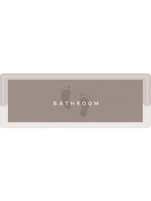 Die Grup Tr Banyo Paspası, 40X100 Cm, Kaymaz Taban (Model-2)