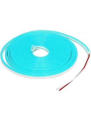 Die Grup Tr 5 Metre Esnek Neon LED Şerit 12 Volt Buz Mavi