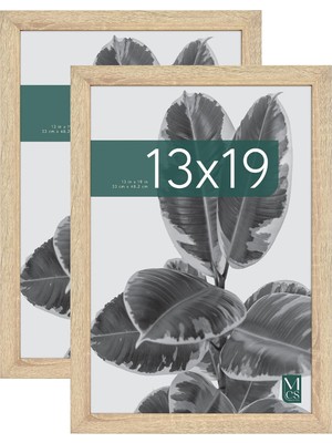 Die Grup Tr Stüdyo Galerisi 13X19 Resim Çerçevesi Doğal Ahşap Damar, Fotoğraflar, Posterler ve Sanat Baskıları Için Dikdörtgen Fotoğraf Çerçevesi (1'li Paket)