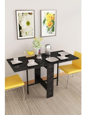 Die Grup Tr DF01101 Flamingo Pratik Katlanır Beyaz Masa Portatif Yemek ve Mutfak Masası (Bendir)
