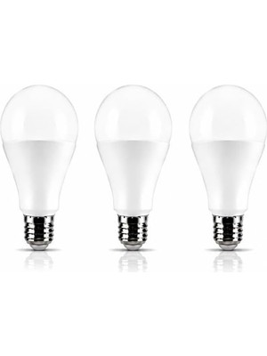 Die Grup Tr 18W E27 LED Ampul 6500K Beyaz Işık 3 Adet Yüksek Aydınlatma Lamba