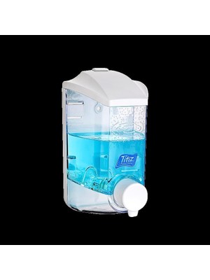 Die Grup Tr Titiz TP-193 Hazneli Sıvı Sabunluk - Sıvı Sabun Dispenseri - Şampuan Aparatı - 400 Ml. - Şeffaf