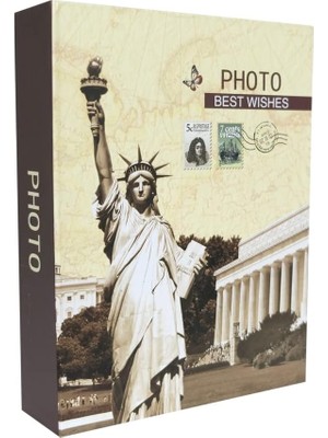Die Grup Tr Rabsev Fotoğraf Albümü 10X15CM 200 Lük Özgürlük Anıtı Desenli Anı Albümü