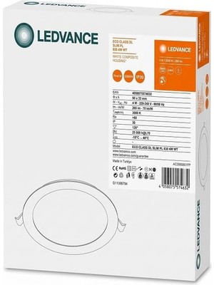 Die Grup Tr LED Gömme Spot 4W Sarı Işık