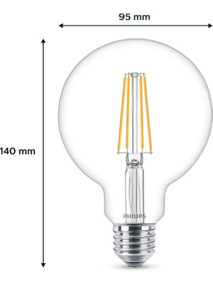 Die Grup Tr Corepro Ledbulb 7-60W E27 G93 827 cl Dim Edilmez Filament Ampul