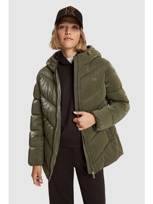 U.S. Polo Assn. Kadın Koyu Haki Kaban 50328168-VR111