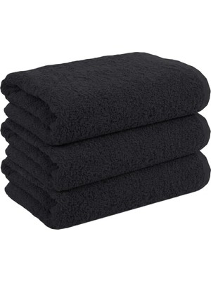 Die Grup Tr Premium 50X90 CM%100 Pamuk El Havlusu Spor Havlusu – 250 gr – 2'li ve 3'lü Set Seçenekleri – Banyo, Yoga, Pilates, Spor Için Şık ve Yumuşak El Havlusu (3, Siyah)