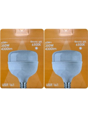 Die Grup Tr 60W (350W) Beyaz Işık E27 Duylu LED Torch Ampul, 2 Adet