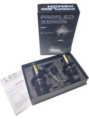 Die Grup Tr 2 Adet H7 Soket LED Xenon Far Ampulü 6000K Beyaz 8000LM