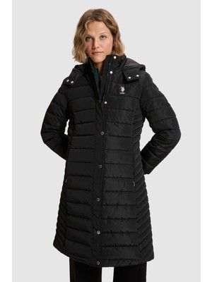U.S. Polo Assn. Kadın Siyah Kaban 50328177-VR046