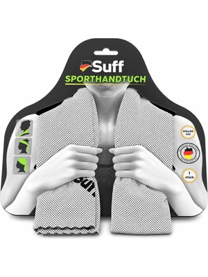 Die Grup Tr Suff Spor Havlusu 110X30 cm Premium Mikrofiber Hızlı Kuruyan Ter Emici Spor Havlusu (Gri)