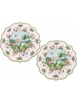Easy Life Collection's  2’li Amerikan Servis Seti - 34,5 × 34,5 cm