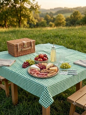 Fırsato Potihome Potikare Masa Örtüsü – 170X170 cm Kare, Sofra Bezi, Piknik Örtüsü