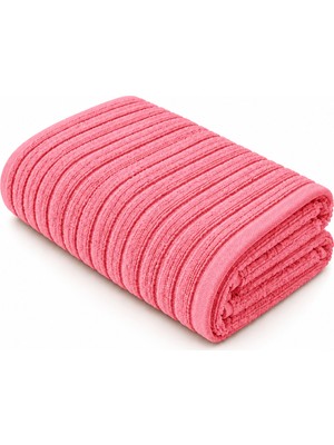 Marlith Home Askı Halkalı Banyo Havlusu 70X140 cm / 100X150 Cm, Çizgili Desenli, Farklı Renk Seçenekli