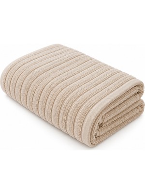 Marlith Home Askı Halkalı Banyo Havlusu 70X140 cm / 100X150 Cm, Çizgili Desenli, Farklı Renk Seçenekli