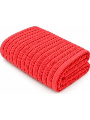 Marlith Home Askı Halkalı Banyo Havlusu 70X140 cm / 100X150 Cm, Çizgili Desenli, Farklı Renk Seçenekli