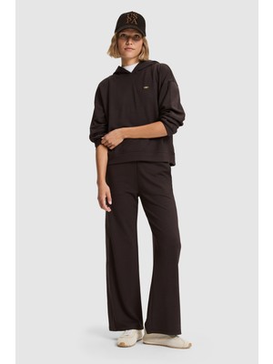 U.S. Polo Assn. Kadın Koyu Kahverengi Eşofman Altı 50333324-VR084
