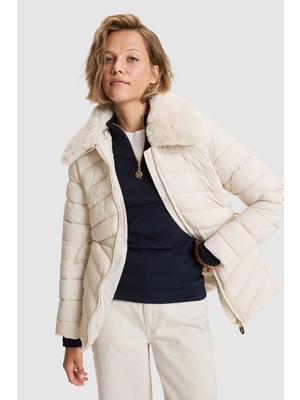 U.S. Polo Assn. Kadın Krem Mont 50326248-VR256