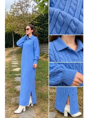 Yetki Tekstil Triko Yumoş Elbise