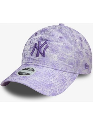 New Era New York Yankees Kadın Çiçekli Açık Mor 9twenty 60595378 Şapka