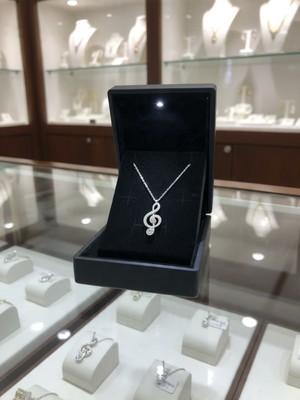 Anka Mücevherat Işıklı Kutuda 925 Ayar Gümüş Melodi Kadın Kolye