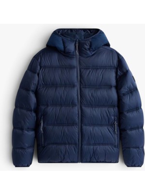 Tommy Hilfiger Tjm Hooded Logo Jacket Ext Erkek Mavi Mont - DM0DM22044