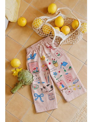 Cigit Baskılı Pantolon 2-7 Yaş Sand