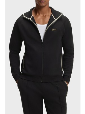 Boss Logolu Pamuklu Regular Fit Kapüşonlu Ceket Erkek Ceket 50566916 002