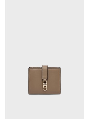 Tommy Hilfiger Logolu Çıtçıtlı ve Fermuarlı Cüzdan Kadın Cüzdan AW0AW18934 R06