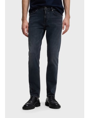 Boss Pamuklu Slim Fit Düz Paça Jeans Erkek Kot Pantolon 50571822 407