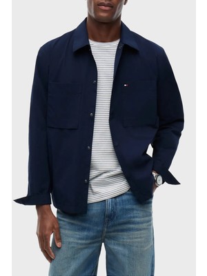 Tommy Hilfiger Regular Fit Klasik Yaka Çıtçıt Düğmeli Ceket Erkek Ceket MW0MW45094 Dcc